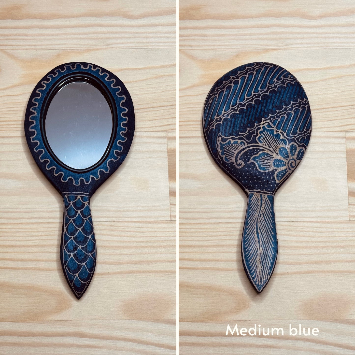 Batik wooden mirror M