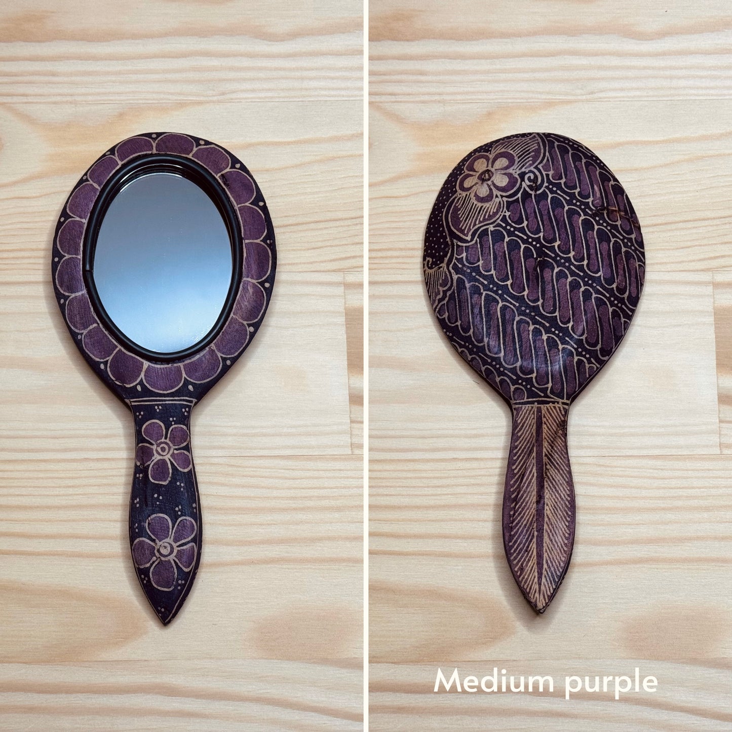 Batik wooden mirror M