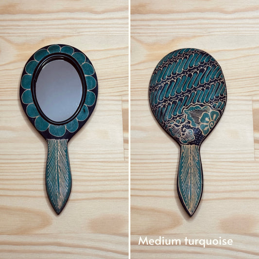 Batik wooden mirror M