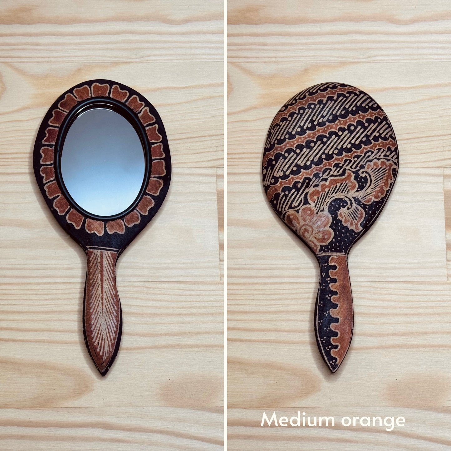 Batik wooden mirror M