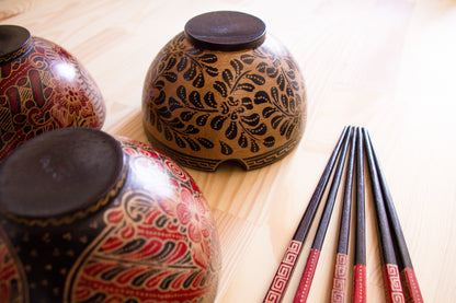 Batik wooden bowl