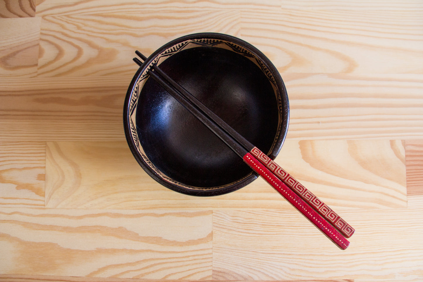 Batik wooden bowl