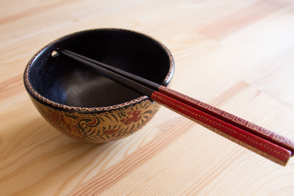 Batik wooden bowl